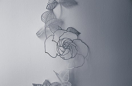 gray metal flower decor thumbnail