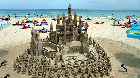 sand castle near beach thumbnail