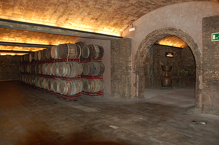 barrel cellars with turned on light thumbnail