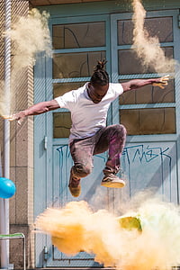man performing skateboard stunt thumbnail