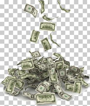 Money United States Dollar, Falling money , illustration of US dollar banknotes PNG clipart