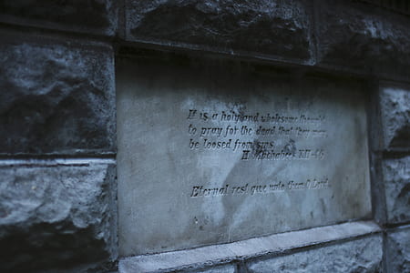 engraved letters at the wall thumbnail
