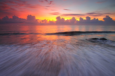 sea, dawn, landscape, sky thumbnail