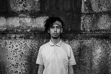 grayscale photography of man in polo shirt thumbnail