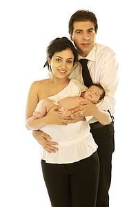 woman and man holding a baby thumbnail