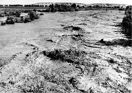 Flooding of Greybull River near Basin, Wyoming thumbnail