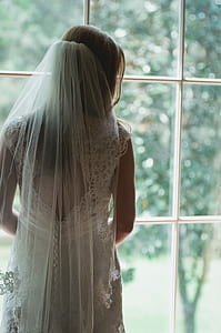woman wearing wedding dress thumbnail