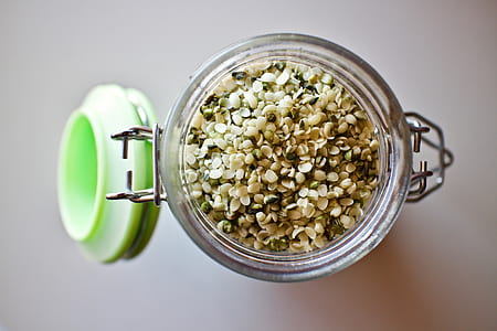 seed inside the clear glass jar thumbnail