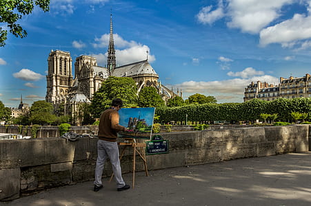 man painting cathedral thumbnail