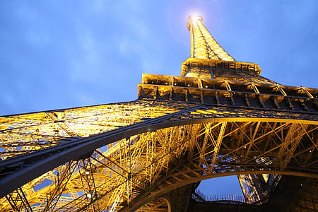Low Angle of Eiffel Tower Paris thumbnail