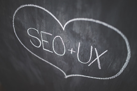 Seo+UX heart enclosed text thumbnail