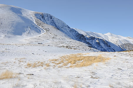 photography of snow capped mountain during daytime thumbnail