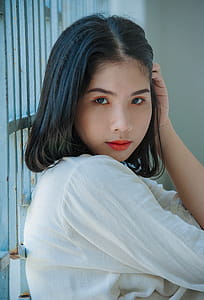 Close-Up Photography of a Woman thumbnail