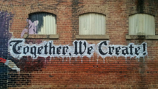 brick wall with together, we create! paint thumbnail
