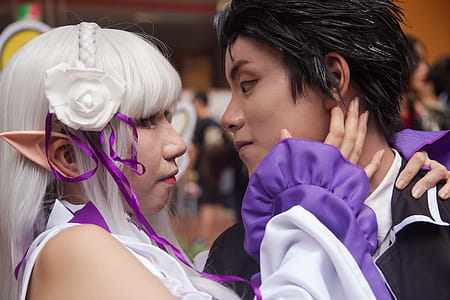 Woman And Man Wearing Cosplay Characters thumbnail