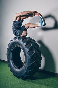 Stretching On Tire Photo thumbnail