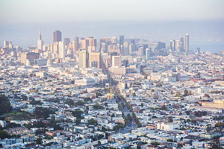 Cityscape View of Financial District Skyscrapers in San Francisco, California thumbnail