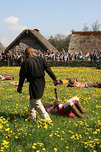 landscape, people, field, flowers thumbnail