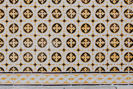 Portuguese Azulejos, typical glazed ceramic tiles, Lisbon, Portugal thumbnail