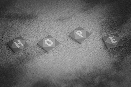 grayscale photo of hope signage thumbnail