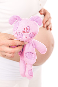person holding a pink plush toy thumbnail