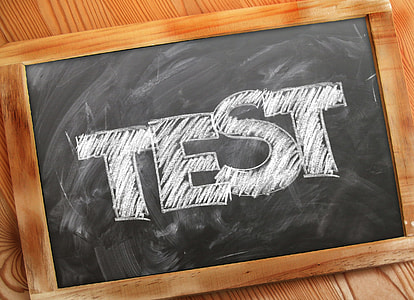 beige and black chalkboard with test thumbnail