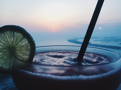 smoothie in clear glass cup thumbnail