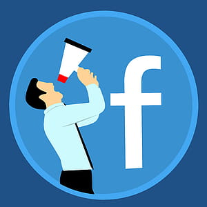 Illustration of marketing on the facebook platform. thumbnail