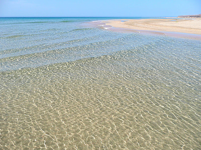 ocean and sand at daytime thumbnail