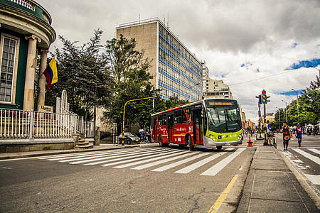 red bus during daytime thumbnail