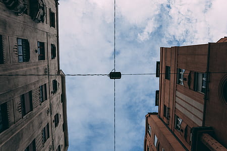 worm's eye view photography of black electric cable thumbnail