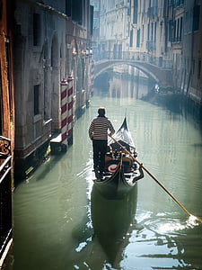 man on gondola boat thumbnail