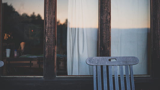 porch, window, chair, reflection thumbnail