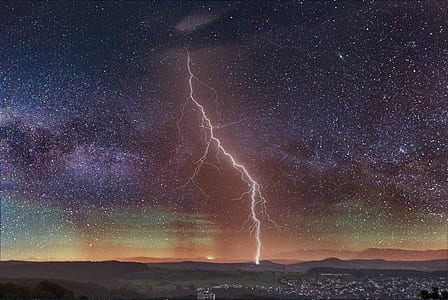 lightning at night time thumbnail