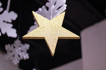 Close-up Photography of Star Covered with Glitters thumbnail
