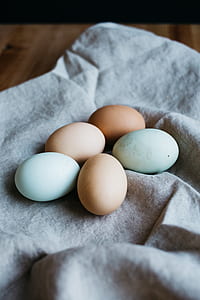 shallow focus photography of chicken eggs thumbnail