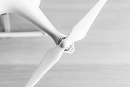 Drone UAV Quadcopter Propeller Close Up thumbnail