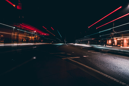 timelapse photography of road thumbnail