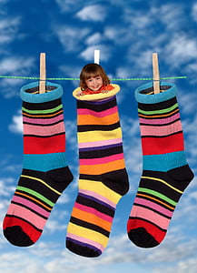 toddler in sock photo thumbnail