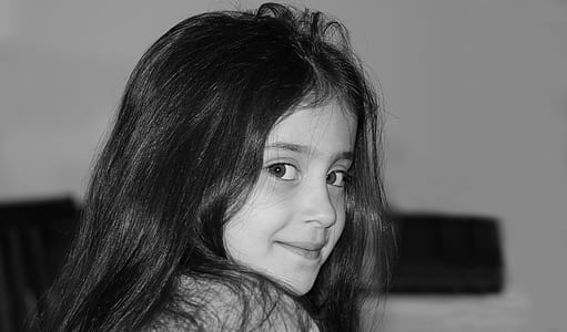 greyscale photo of a girl thumbnail