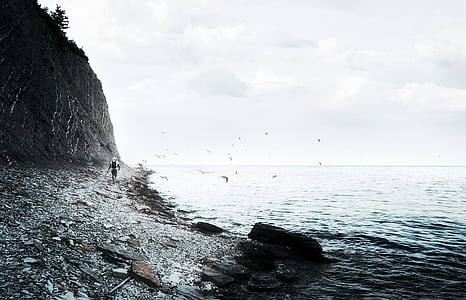 man near ocean thumbnail
