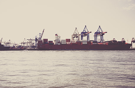 shipping container on red boat thumbnail