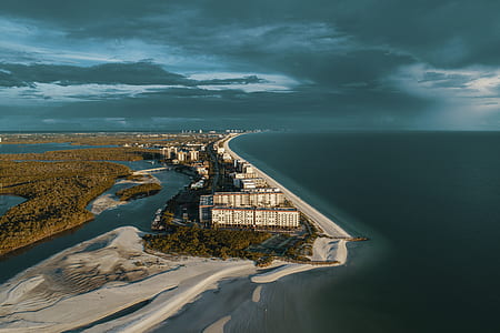 dark clouds over building thumbnail