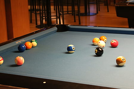 pool table with ball set thumbnail