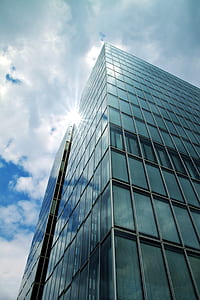 worm's eye view of glass building thumbnail