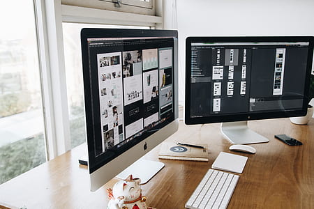 apple, desk, working, table thumbnail