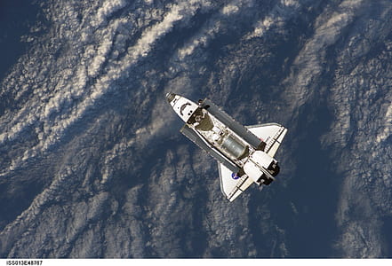 top view photo of NASA space shuttle thumbnail