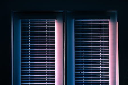 two window blinds on windows thumbnail