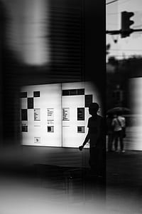 silhouette of a man standing on ground collage thumbnail