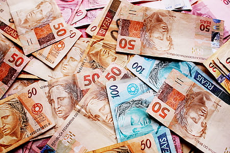 Brazilain reais banknote lot thumbnail
